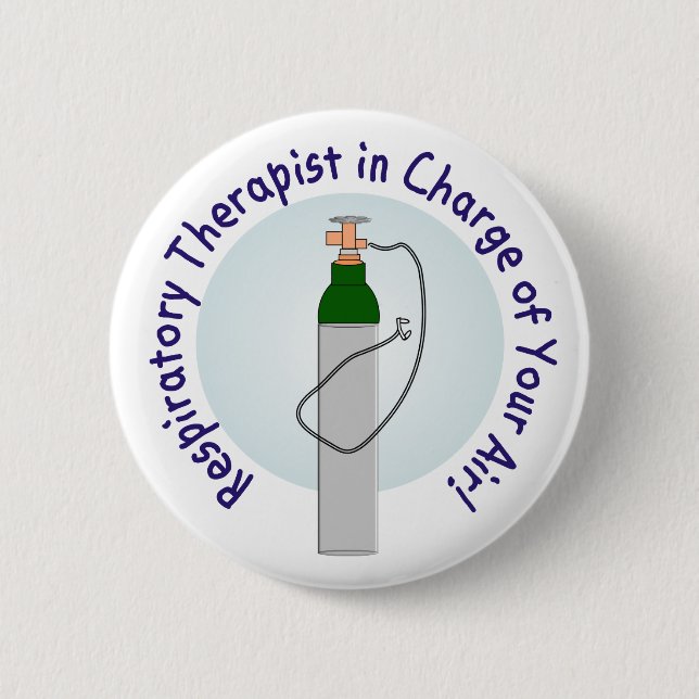 Badge Rond 5 Cm Cadeaux uniques de thérapeute respiratoire (Devant)