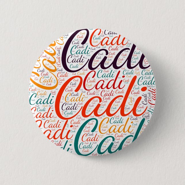Badge Rond 5 Cm Cadi (Devant)