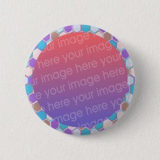 Badge Rond 5 Cm cadre photo en verre coloré cool