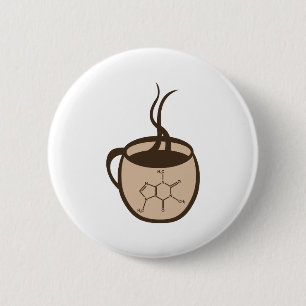 Badge Rond 5 Cm Café