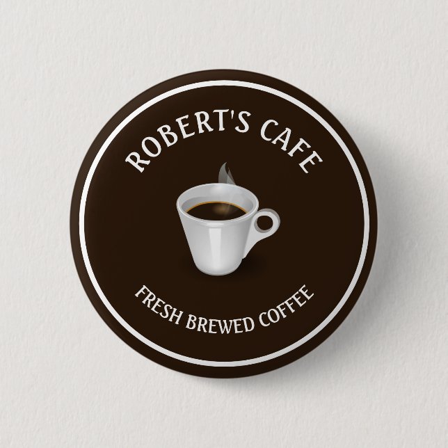 Badge Rond 5 Cm Café Barista Café sur mesure (Devant)