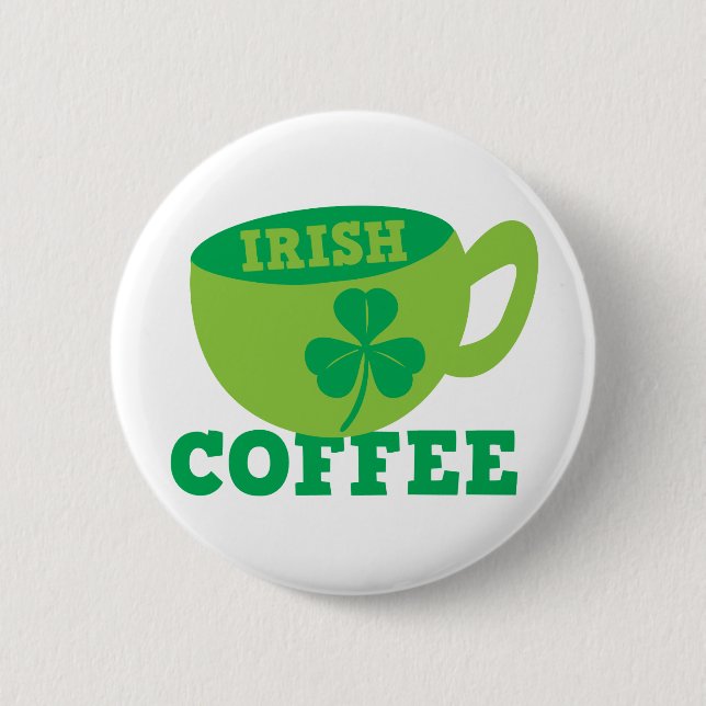 Badge Rond 5 Cm Café irlandais (Devant)