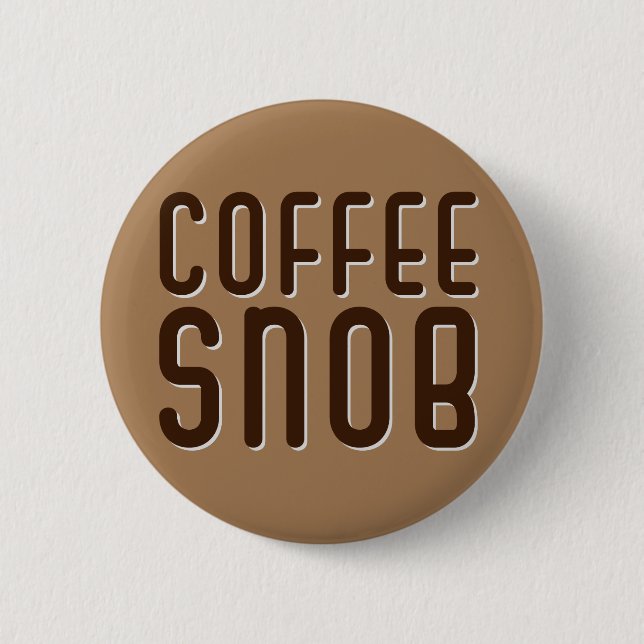 Badge Rond 5 Cm Café Snob. Café Mug (Devant)