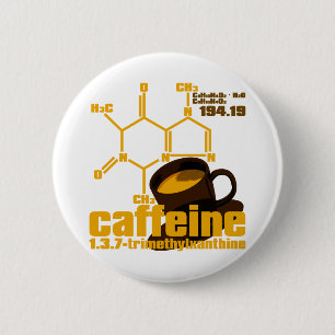 Badge Rond 5 Cm Caféine