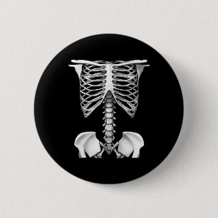 Badge Rond 5 Cm Cage De Rib Halloween Costume Cadeaux Pour Hommes 
