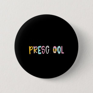 Badge Rond 5 Cm Cahier De Crayon De Prof Préparé Bonjour Préscolai