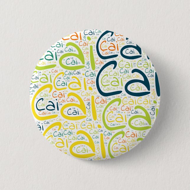 Badge Rond 5 Cm Cai (Devant)