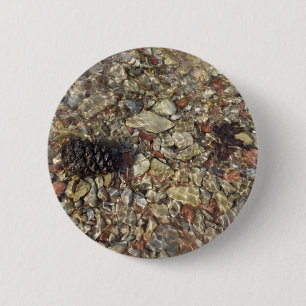Badge Rond 5 Cm Cailloux dans la photographie de nature de Taylor
