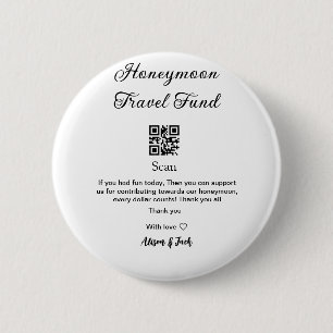 Badge Rond 5 Cm Caisse de lune de miel scannez le code QR ajouter