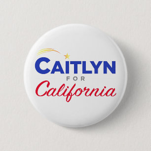 Badge Rond 5 Cm Caitlyn Jenner, gouverneur