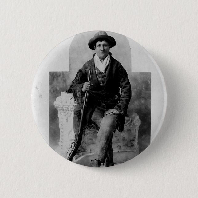Badge Rond 5 Cm Calamité Jane Portrait (Devant)