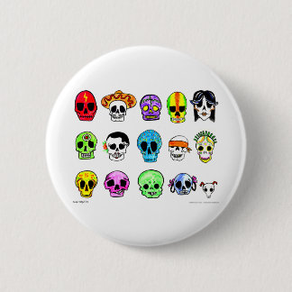 Badge Rond 5 Cm Calaveritas
