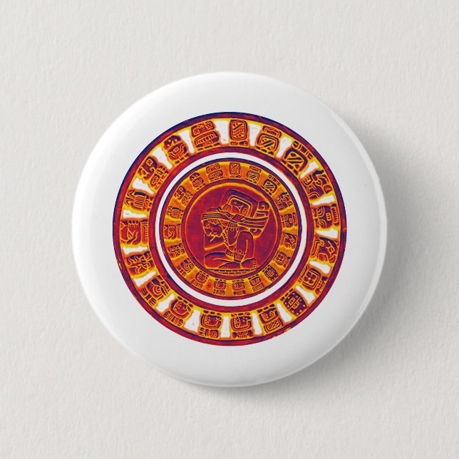 Badge Rond 5 Cm Calendrier maya 2012 (Devant)