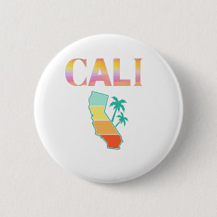Badge Rond 5 Cm Cali Californie