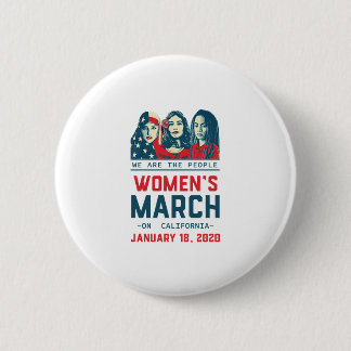 Badge Rond 5 Cm californie femmes mars 2020