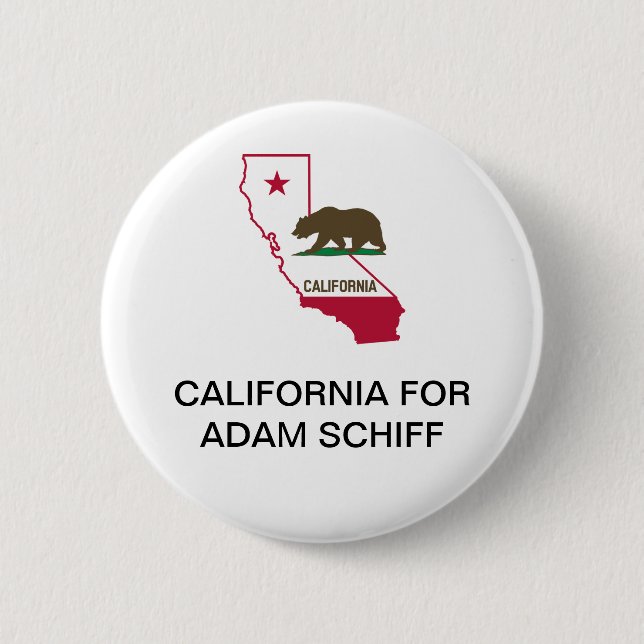Badge Rond 5 Cm CALIFORNIE pour Adam Schiff SÉNAT (Devant)