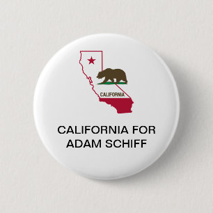 Badge Rond 5 Cm CALIFORNIE pour Adam Schiff SÉNAT