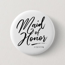 Calligraphie Maid of Honor élégant