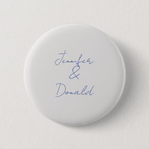 Badge Rond 5 Cm Calligraphie tendance noms personnels classiques s