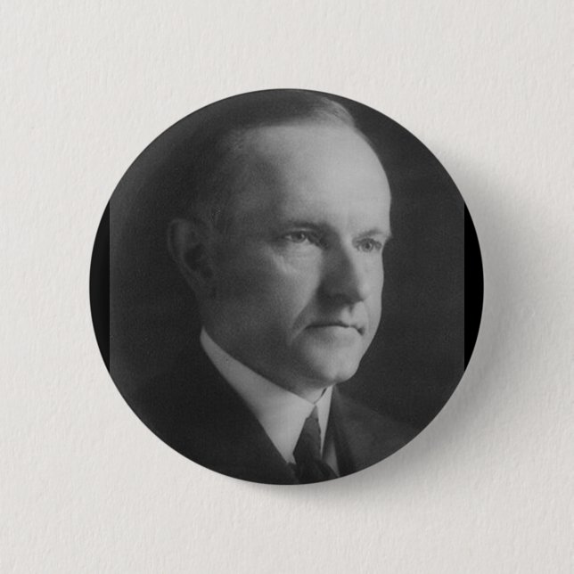 Badge Rond 5 Cm Calvin Coolidge 30 (Devant)