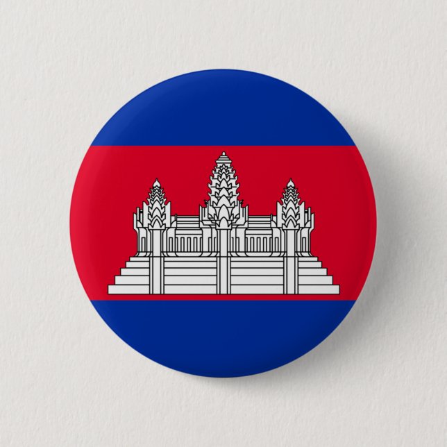 Badge Rond 5 Cm Cambodge (Devant)
