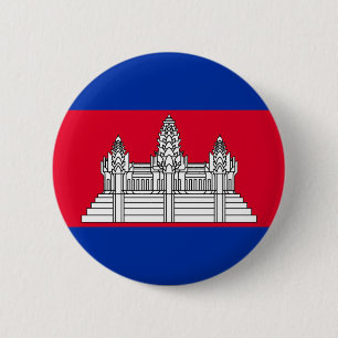 Badge Rond 5 Cm Cambodge