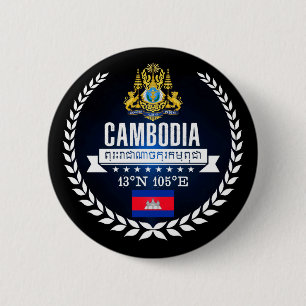 Badge Rond 5 Cm Cambodge