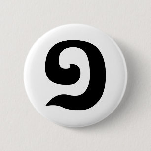 Badge Rond 5 Cm Cambodian Number 1 / One / ១ (Muqj) Khmer