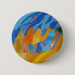 Badge Rond 5 Cm Camel Art by Kids