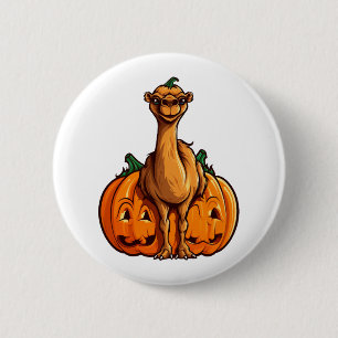 Badge Rond 5 Cm Camel Citrouille Lazy Halloween Costume de fête En