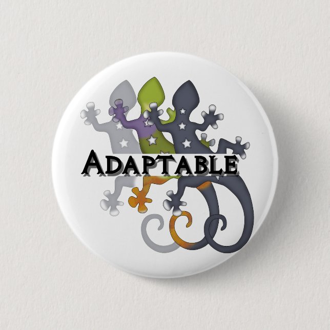 Badge Rond 5 Cm Caméléon adaptable (Devant)
