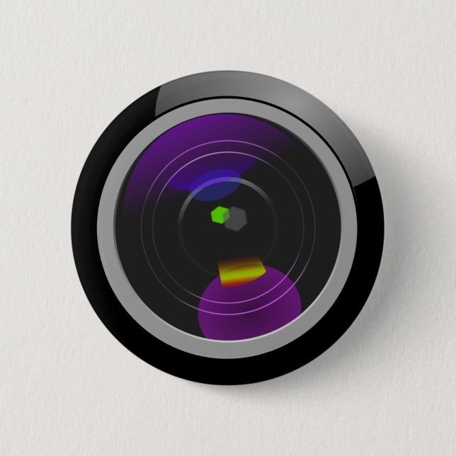 Badge Rond 5 Cm Caméra (Devant)