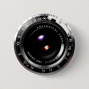 Badge Rond 5 Cm Caméra de cinéma de la vieille école