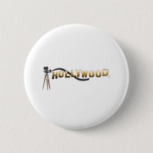 Badge Rond 5 Cm Caméra du réalisateur Hollywood-Film