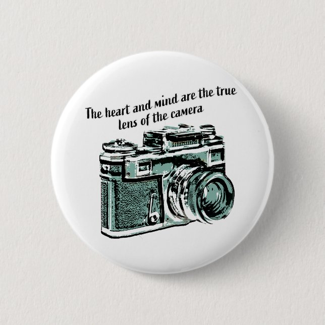 Badge Rond 5 Cm Caméra vintage (Devant)