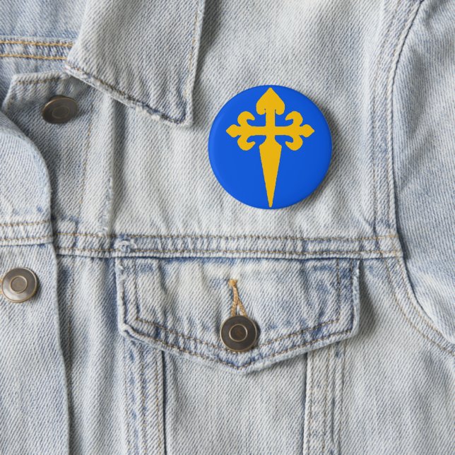 Badge Rond 5 Cm Camino de Santiago (En situation)