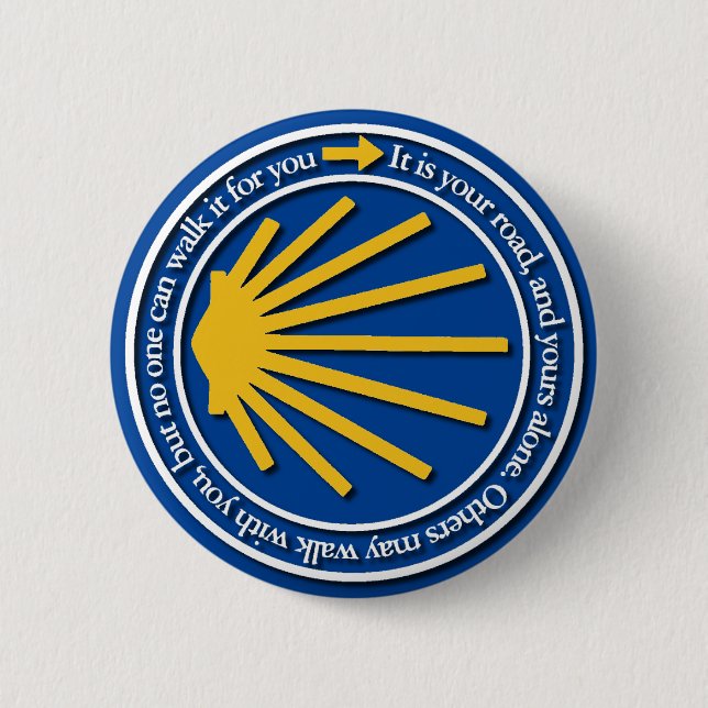 Badge Rond 5 Cm Camino de Santiago (Devant)