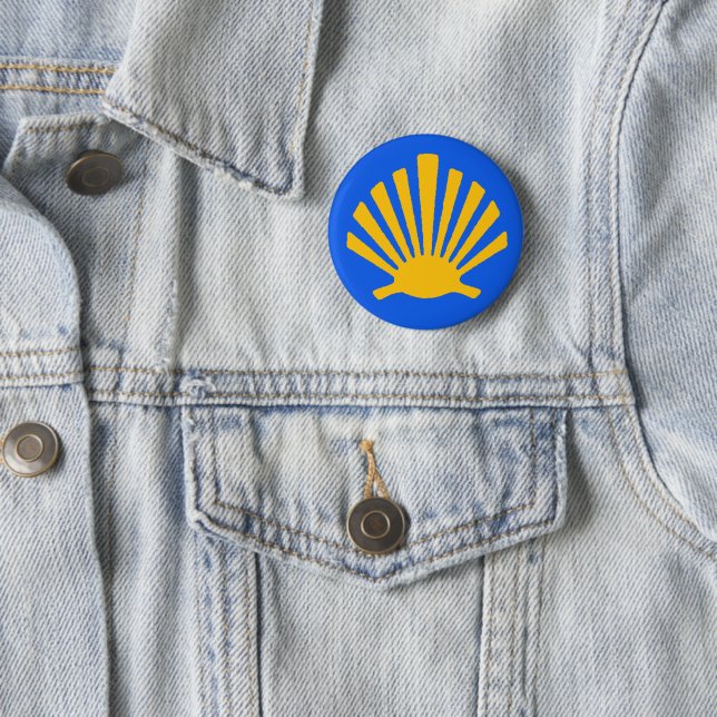 Badge Rond 5 Cm Camino de Santiago (En situation)