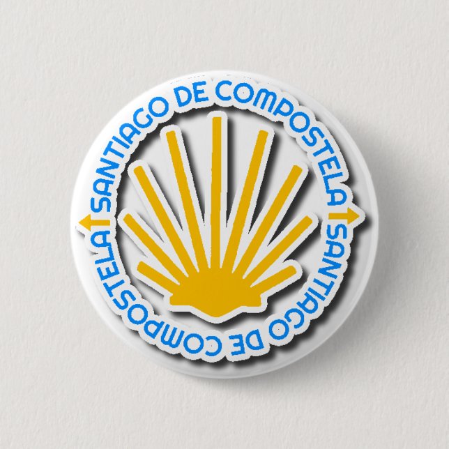 Badge Rond 5 Cm Camino de Santiago (Devant)