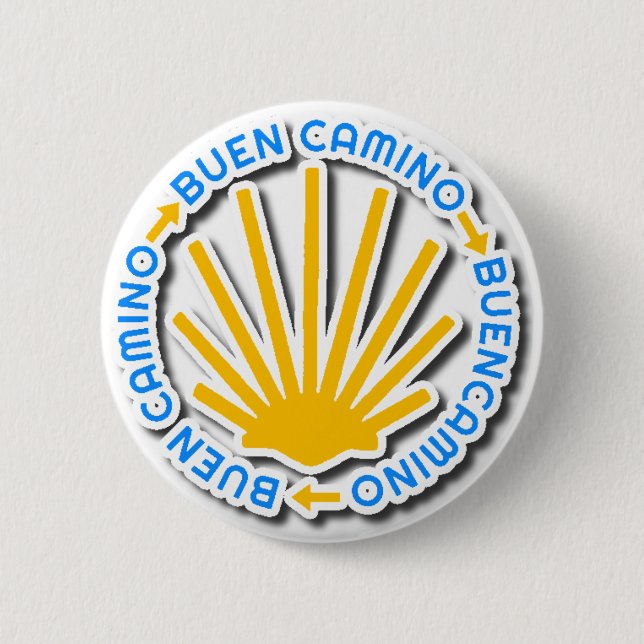 Badge Rond 5 Cm Camino de Santiago Buen Camino (Devant)