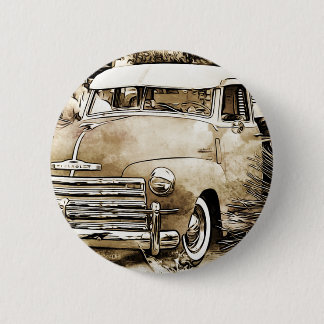 Badge Rond 5 Cm Camion Chevrolet classique