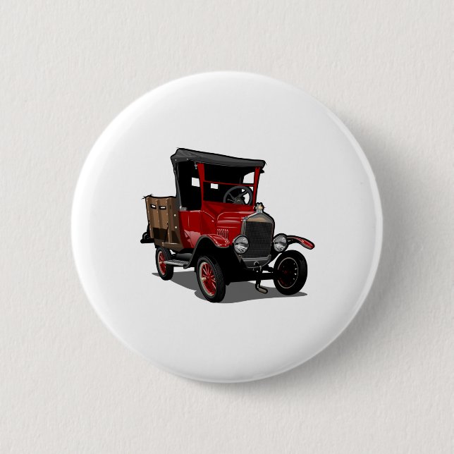 Badge Rond 5 Cm Camion de dessin (Devant)