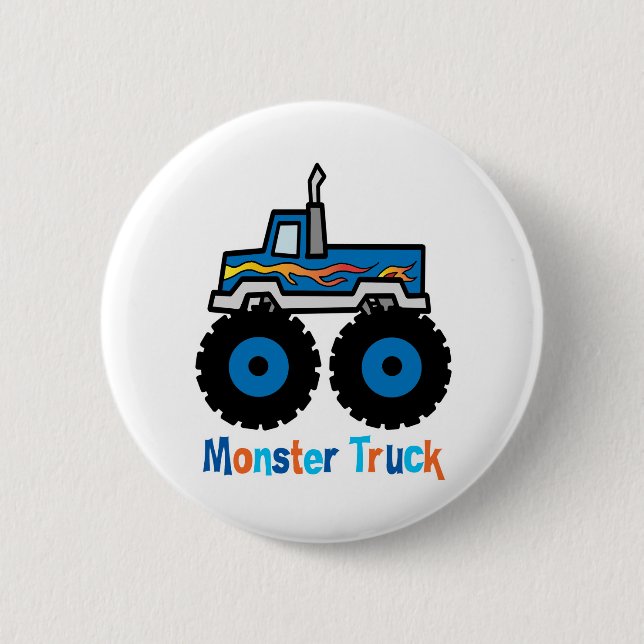 Badge Rond 5 Cm Camion de monstre (Devant)