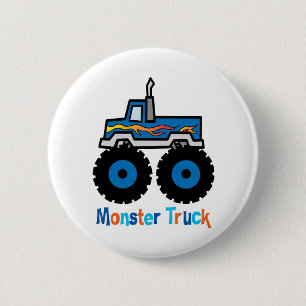 Badge Rond 5 Cm Camion de monstre
