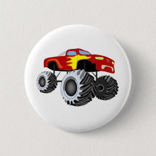 Badge Rond 5 Cm Camion de monstre