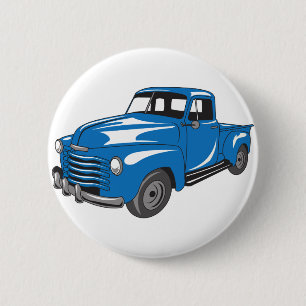 Badge Rond 5 Cm Camion de ramassage classique