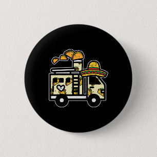 Badge Rond 5 Cm Camion Mexicain Sombrero Taco Cinco De Mayo Kid