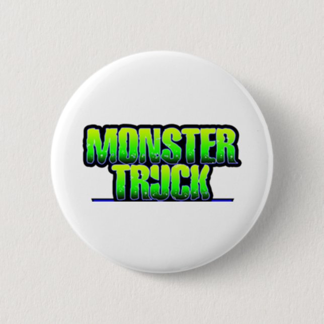 Badge Rond 5 Cm camion monstre, camions monstre, confiture monstre (Devant)