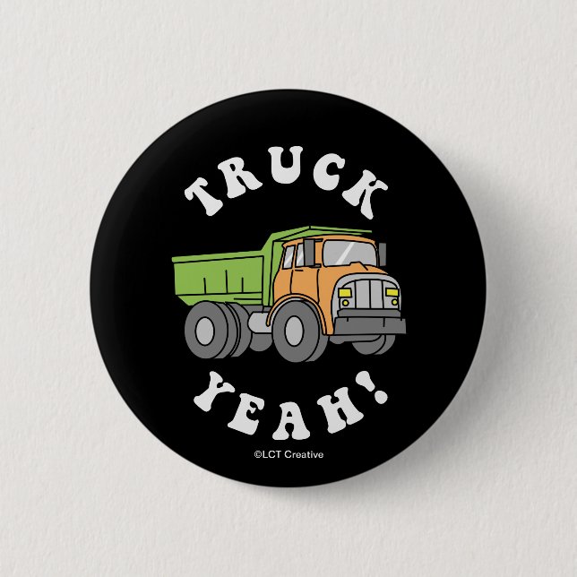 Badge Rond 5 Cm Camion Ouais (Devant)