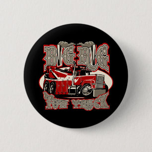Badge Rond 5 Cm Camion remorque de dessin